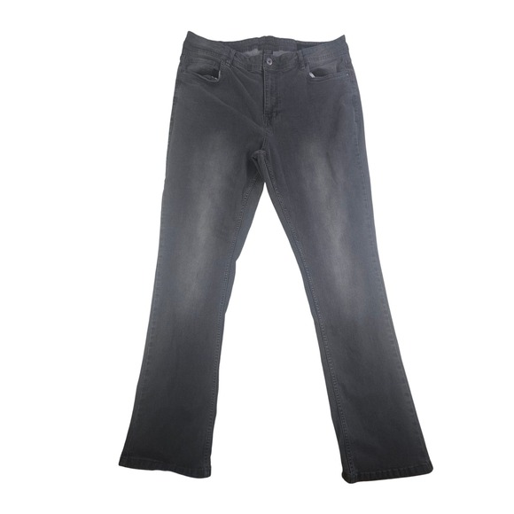 The Perfect Jean Nyc Other - The Perfect Jean NYC Mens 40x34 Bootcut Gray Black Stretch Denim Jeans Casual